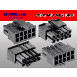 Photo2: ●[Molex] Mini-Fit Jr series 10 pole [two lines] female connector [black] (no terminal)/10P-MFJ-MLX-BK-F-tr 