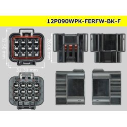 Photo3: ●[furukawa] RFW series 12 pole F connector [black] (no terminals) /12P090WP-FERFW-BK-F-tr