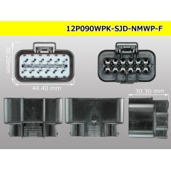 Photo3: ●[furukawa] (former Mitsubishi) NMWP series 12 pole waterproofing F connector（no terminals）/12P090WP-SJD-NMWP-F-tr