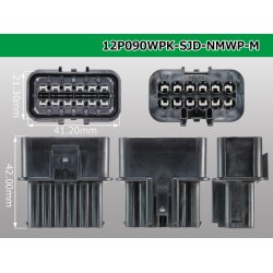 Photo3: ●[furukawa] (former Mitsubishi) NMWP series 12 pole waterproofing M connector（no terminals）/12P090WP-SJD-NMWP-M-tr