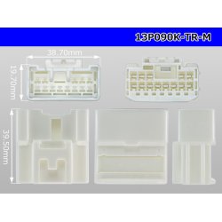 Photo3: ●[To-kai-Rika]090 type 13 pole M connector (no terminal) /13P090-TR-M-tr