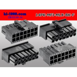 Photo2: ●[Molex] Mini-Fit Jr series 14 pole [two lines] female connector [black] (no terminal)/14P-MFJ-MLX-BK-F-tr 