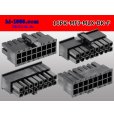 Photo2: ●[Molex] Mini-Fit Jr series 16 pole [two lines] female connector [black] (no terminal)/16P-MFJ-MLX-BK-F-tr  (2)