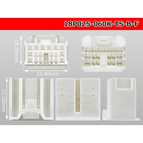 Photo3: ●[sumitomo] 025 type +060 type TS series hybrid 18 pole F connector[type B] (no terminals) /18P025-060-TS-B-F-tr