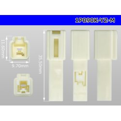 Photo3: ●[yazaki] 090II series 1 pole non-waterproofing M connector (no terminals)/1P090-YZ-M-tr