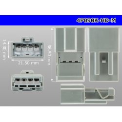 Photo3: ●[sumitomo] 090 type HD series 4 pole M connector（no terminals）/4P090-HD-M-tr
