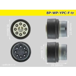 Photo3: ●[yazaki] YPC waterproofing 8 pole F connector (no terminals) /8P-WP-YPC-F-tr