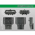 Photo3: ●[yazaki]025 type RH waterproofing series 6 pole M connector (no terminals) /6P025WP-RH-M-tr (3)