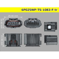 Photo3: ●[sumitomo]025 type TS waterproofing series 6 pole [one line of side] F connector(no terminals) /6P025WP-TS-1083-F-tr