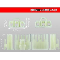 Photo3: ●[sumitomo]  LPSCT 3 pole F connector (no terminals) /3P090-LPSCT-F-tr