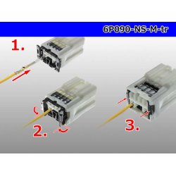 Photo4: ●[sumitomo] 090 type 91 series NS type 6 pole M connector (no terminals) /6P090-NS-M-tr