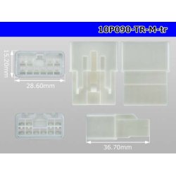 Photo3: ●[To-kai-rika]090 type 10 pole M connector (no terminals) /10P090-TR-M-tr