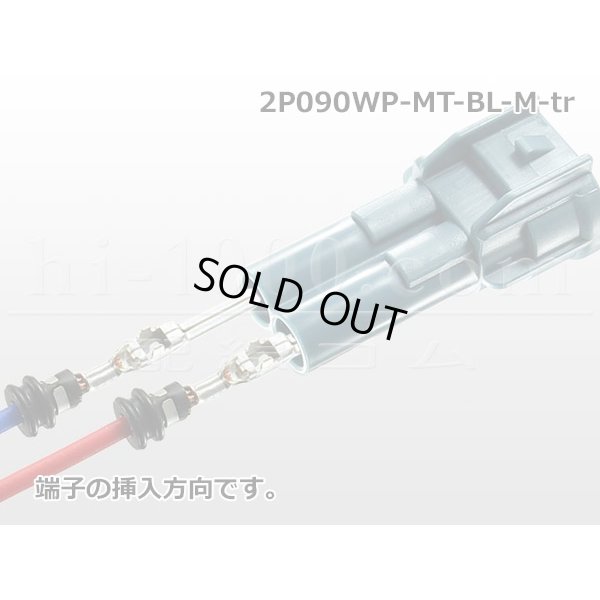 Photo4: ●[sumitomo] 090 type MT waterproofing series 2 pole M connector [blue]（no terminals）/2P090WP-MT-BL-M-tr