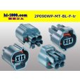 Photo2: ●[sumitomo] 090 type MT waterproofing series 2 pole F connector [blue]（no terminals）/2P090WP-MT-BL-F-tr (2)