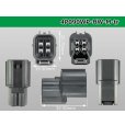 Photo3: ●[sumitomo] 090 type HW waterproofing series 4 pole  M connector [gray]（no terminals）/4P090WP-HW-M-tr (3)