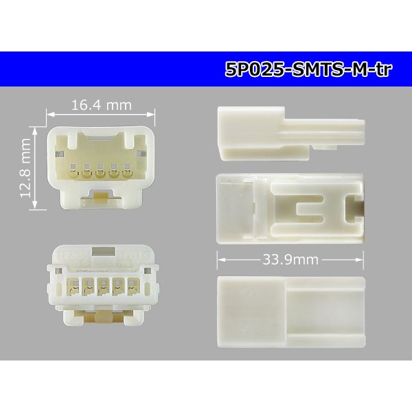 Photo3: ●[sumitomo]025 type 5 pole TS series M connector (no terminals) /5P025-SMTS-M-tr