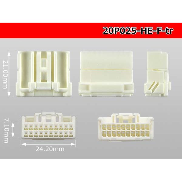 Photo3: ●[sumitomo] 025 type HE series 20 pole F connector (no terminals)