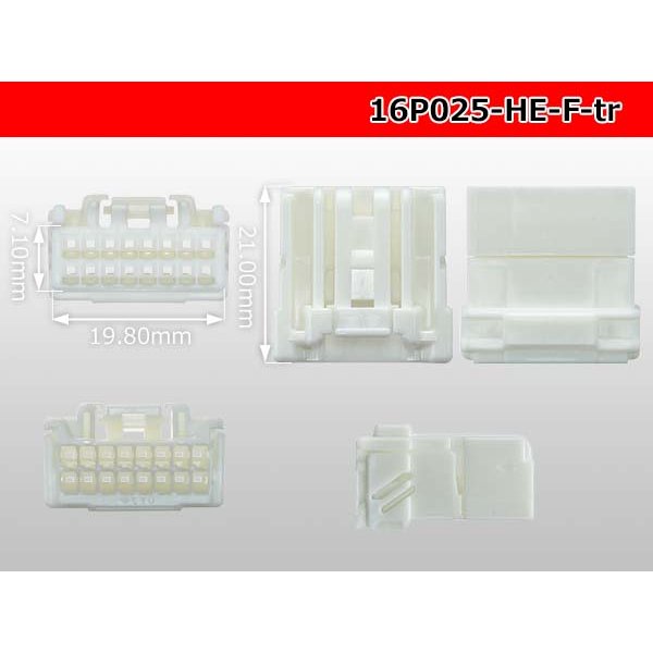 Photo3: ●[sumitomo] 025 type HE series 16 pole F connector (no terminals)