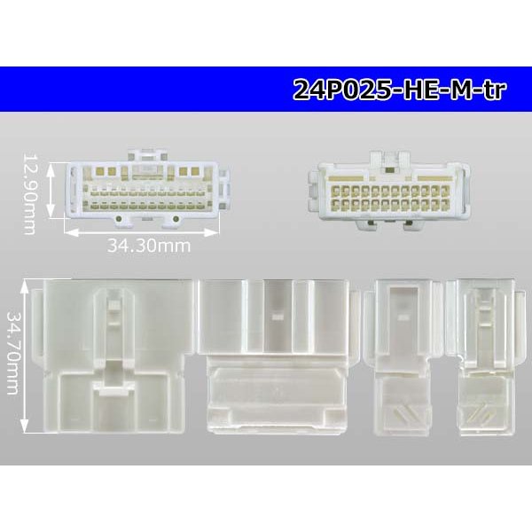 Photo3: ●[sumitomo] 025 type HE series 24 pole M connector (no terminals)