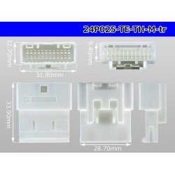 Photo3: ●[TE] 025 type series 24 pole M connector[white] (no terminals)/24P025-TE-TH-M-tr