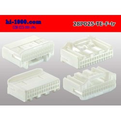 Photo2: ●[TE] 025 type series 28 pole F connector[white] (no terminals)/28P025-TE-TH-F-tr