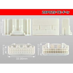 Photo3: ●[TE] 025 type series 28 pole F connector[white] (no terminals)/28P025-TE-TH-F-tr