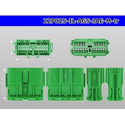 Photo3: ●[JAE]025 type IL-AG5 series 22 pole M connector (no terminals) /22P025-IL-AG5-JAE-M-tr