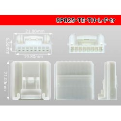 Photo3: ●[TE]025 type series 8 pole F connector[white] (no terminals)one line of type /8P025-TE-TH-L-F-tr