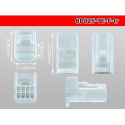 Photo3: ●[TE] 025 type series 8 pole F connector[white] (no terminals)/8P025-TE-F-tr