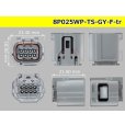 Photo3: ●[sumitomo]025 type TS waterproofing series 8 pole F connector [gray] (no terminals) /8P025WP-TS-GY-F-tr (3)