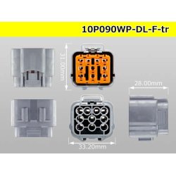 Photo3: ●[sumitomo] 090 type DL waterproofing series 10 pole F connector (no terminals) /10P090WP-DL-F-tr
