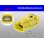 Photo1: ●[JAE]M 025 model 2 pole air backgroundconnector -S (no terminals) yellow /2P025-SRS-S-JAE-M-tr (1)