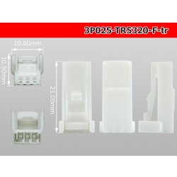 Photo3: ●[Tokai-Rika]025 type  3pole F connector (no terminals)/3P025-TR5320-F-tr