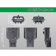 Photo3: ●[yazaki]025 type RH waterproofing series 4 pole M connector (no terminals) /4P025WP-RH-M-tr (3)