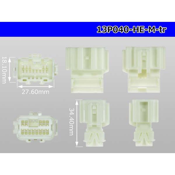 Photo3: ●[sumitomo]040 type HE series 13 pole M connector (no terminals) /13P040-HE-M-tr