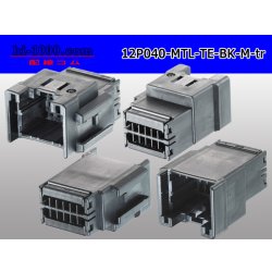 Photo2: ●[TE]040 type 12 pole multi-lock M connector [black] (no terminals) /12P040-MTL-TE-BK-M-tr