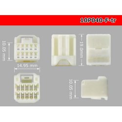 Photo3: ●[yazaki]040III type 10 pole F connector (no terminals) /10P040-F-tr