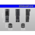 Photo3: ●[TE]040 model 2 pole multi-lock M connector [black] (no terminals) /2P040-AMP-M-tr (3)