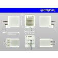 Photo3: ●[yazaki]040III type 6 pole M connector [white] angle header type /6P040K-M (3)