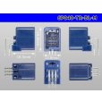 Photo3: ●[Tokai-rika]040 type 6 pole M connector [blue] (M terminal integrally formed) /6P040-TR-BL-M (3)