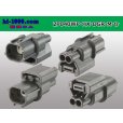 Photo2: ●[sumitomo] 040 type HX [waterproofing] series 2 pole M side connector [strong gray] (no terminals) /2P040WP-HX-DGR-M-tr (2)