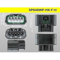 Photo3: ●[sumitomo] 040 type HX [waterproofing] series 5 pole F side connector (no terminals) /5P040WP-HX-F-tr
