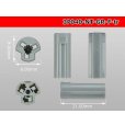 Photo3: ●[nippon tanshi]040 type N38 series 3 pole F connector [gray] (no terminals) /3P040-NT-GR-F-tr  (3)