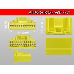 Photo3: ●[Tyco] 060 type ECPL series 24 pole F connector [yellow]  (no terminals) /24P060-ECPL-AMP-F-tr
