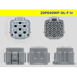 Photo3: ●[sumitomo] 040 type DL [waterproofing] series 20 pole F side connector(no terminals) /20P040WP-DL-F-tr