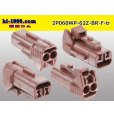 Photo2: ●[yazaki] 060 type 62 waterproofing series Z type 2 pole F connector [brown] (no terminal)/2P060WP-62Z-BR-F-tr (2)