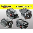 Photo2: ●[sumitomo] 060 type HX waterproofing 2 pole F connector(no terminals) /2P060WP-HX-F-tr (2)