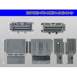 Photo3: ●[JAE] MX34 series 20 pole M Connector only  (No terminal) /20P025-PH-MX34-JAE-M-tr