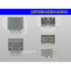 Photo3: ●[JAE] MX34 series 16 pole M connector -M Terminal integrated type - Angle pin header type