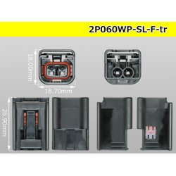 Photo3: ●[Sumitomo] 060 type SL waterproofing 2 pole F connector(no terminals) /2P060WP-SL-F-tr